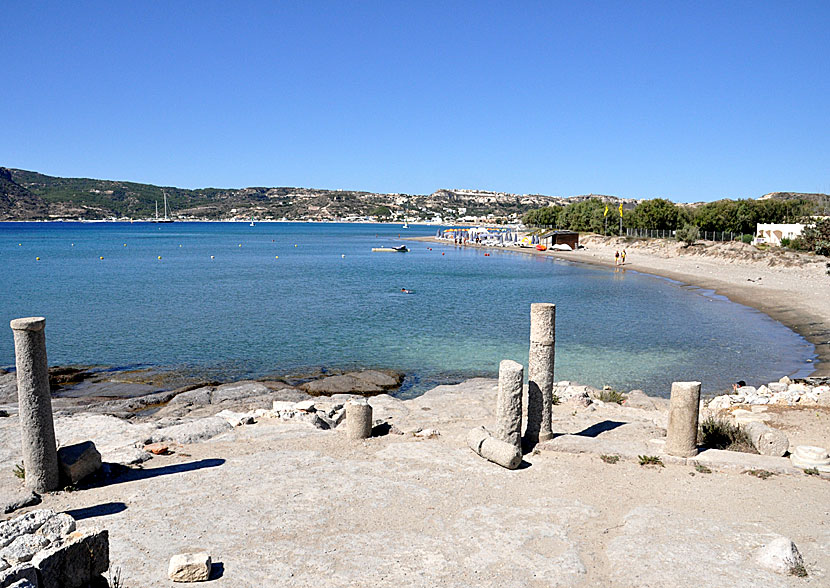 Kos bästa stränder. Agios Stefanos beach.