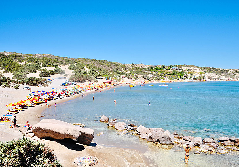 Paradise beach på ön Kos i Grekland.