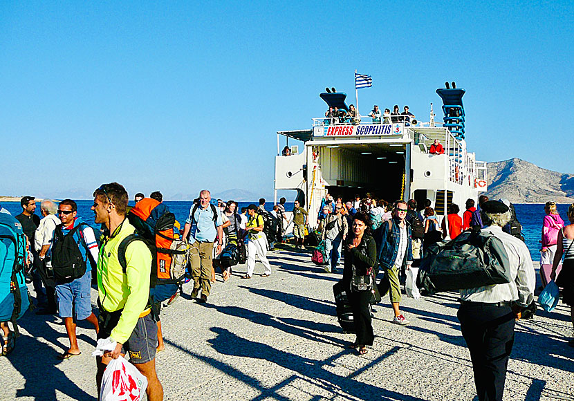 Express Skopelitis i hamnen på Koufonissi.