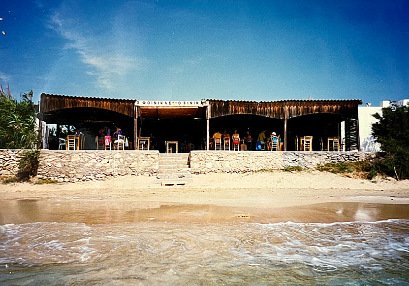 Taverna Finikas på Koufonissi 1997.