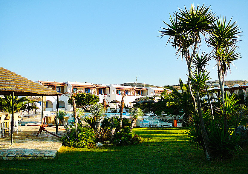 Koufonisia Hotel slukar mycket sötvatten trots att det råder brist på vatten på hela Koufonissi.