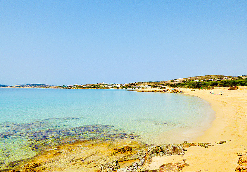 Platia Punta beach på Koufonissi i Grekland.