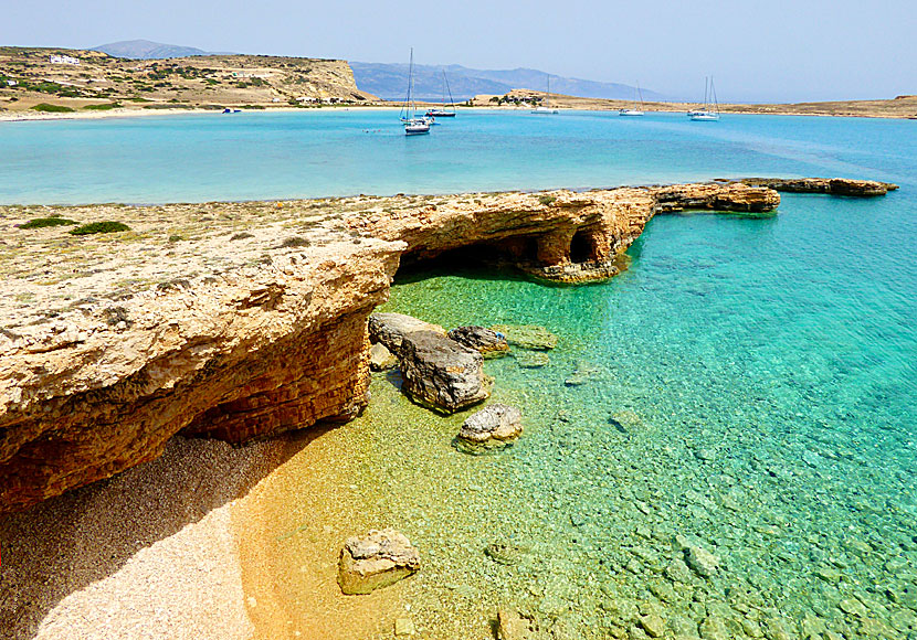 Pori beach på Koufonissi i Grekland