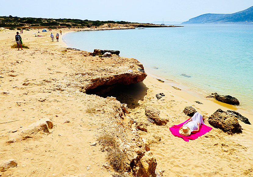 Platia Punta beach på Koufonissi.