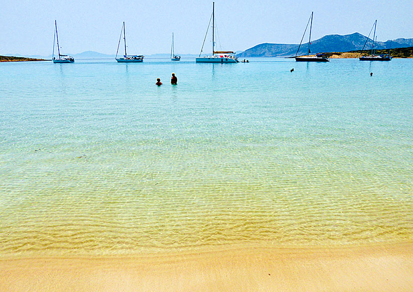 Pori beach på Koufonissi anses av många vara en av de bästa stränderna i hela Grekland.  