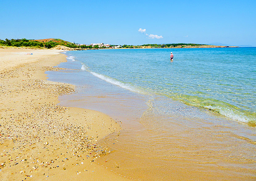 Fina stränder väster om Chania på Kreta.  Kladissos beach.