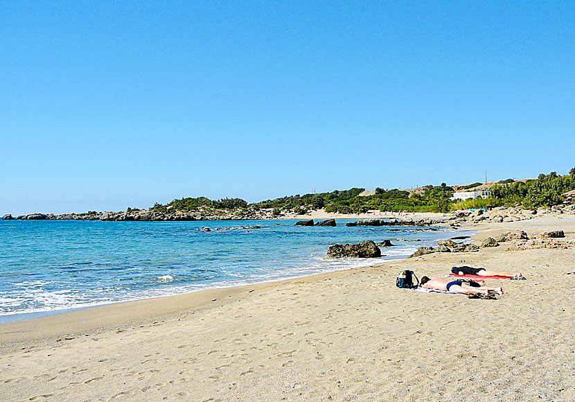 Kountoura beach nära stränderna Grammeno och Krios på södra Kreta.