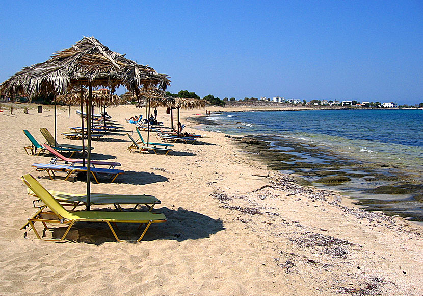 Stranden som ligger mellan Lilla Stavros och Stavros beach öster om Chania på Kreta.