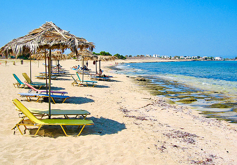 Stranden som ligger mellan Lilla Stavros och Stavros beach öster om Chania på Kreta.