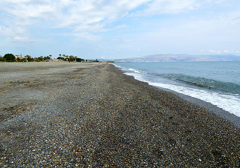 Fina stränder väster om Chania på Kreta.  Gerani beach.