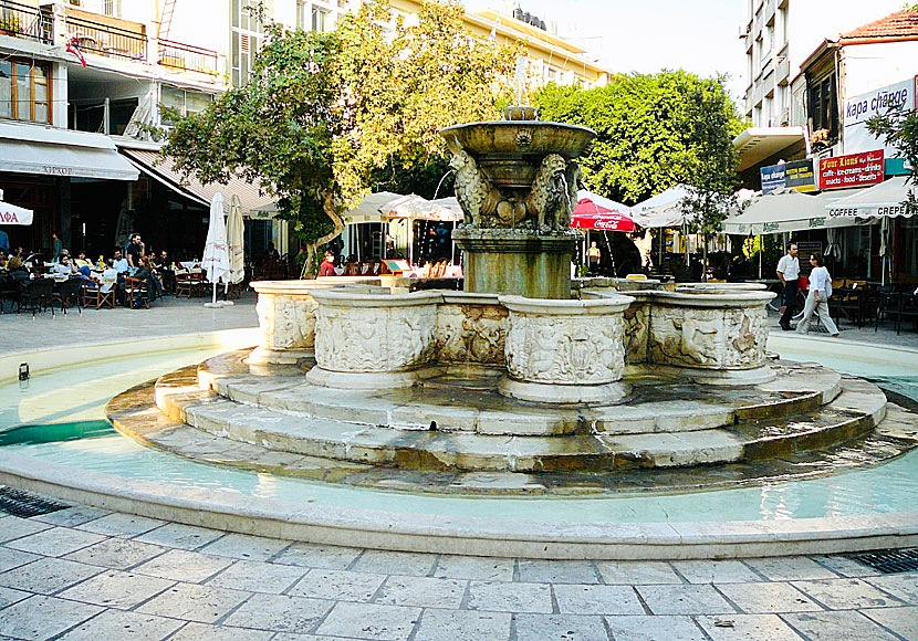 Lion Square i Heraklion på norra Kreta.