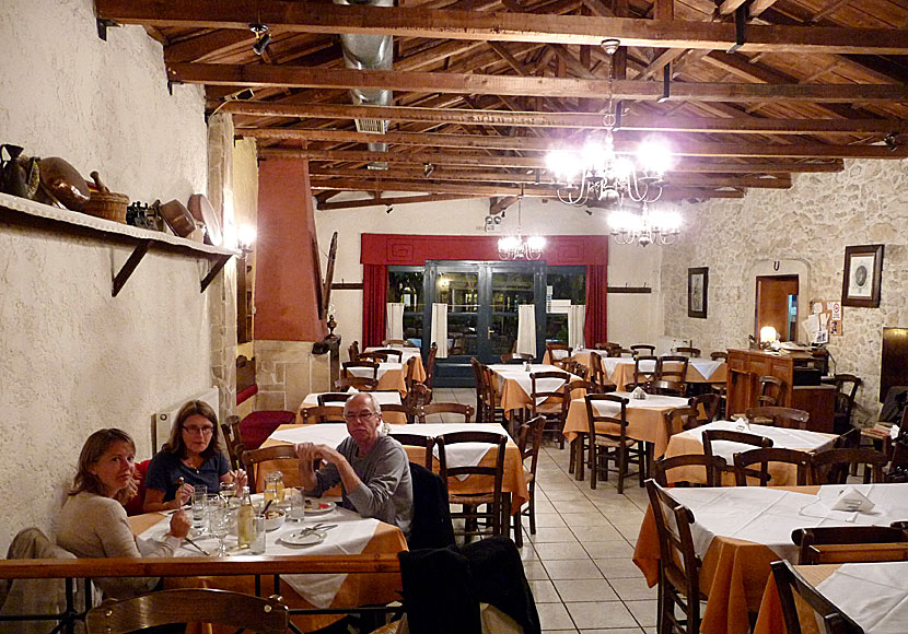 Restaurant Lykastos. Archanes. Heraklion. Kreta.
