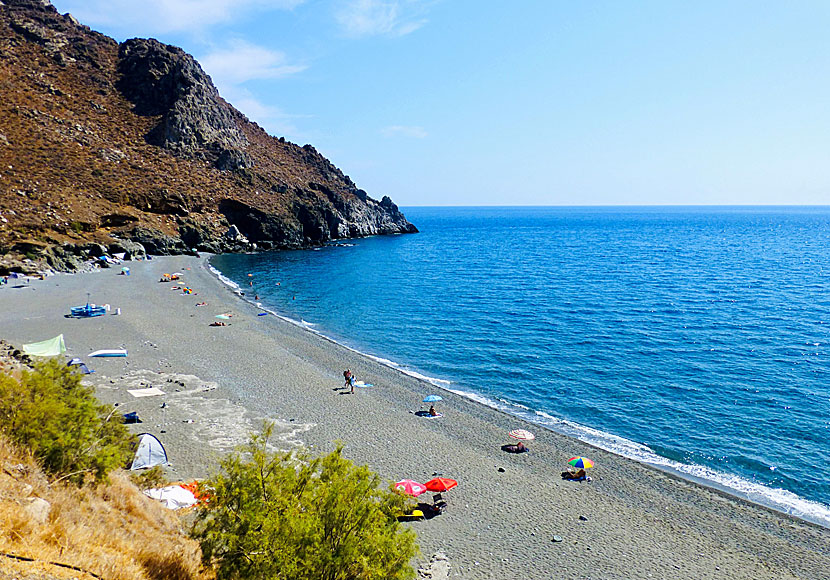 Ditikos beach väster om Lendas på södra Kreta.