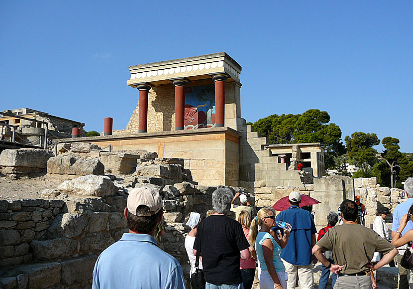 Knossos nära Heraklion på Kreta
