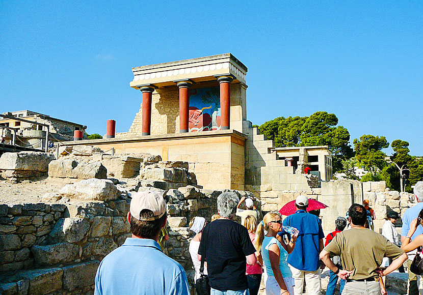 Knossos nära Heraklion på Kreta