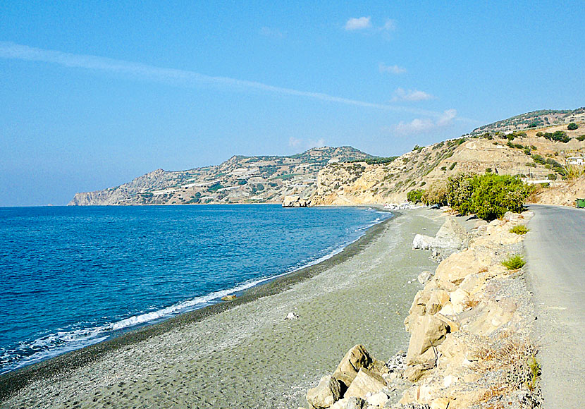 Stranden i Tertsa. på södra Kreta.