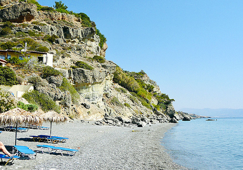 Agia Fotia beach på sydöstra Kreta.
