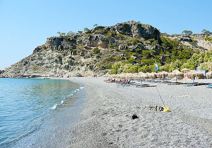Agia Fotia beach mellan Ierapetra och Makrigialos på sydöstra Kreta.