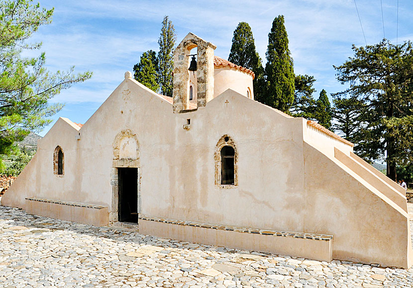 Panagia Kera Church i byn Kritsa nära Agios Nikolaos.