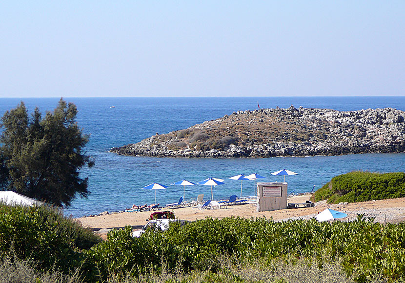 Stranden i Sissi på östra Kreta.
