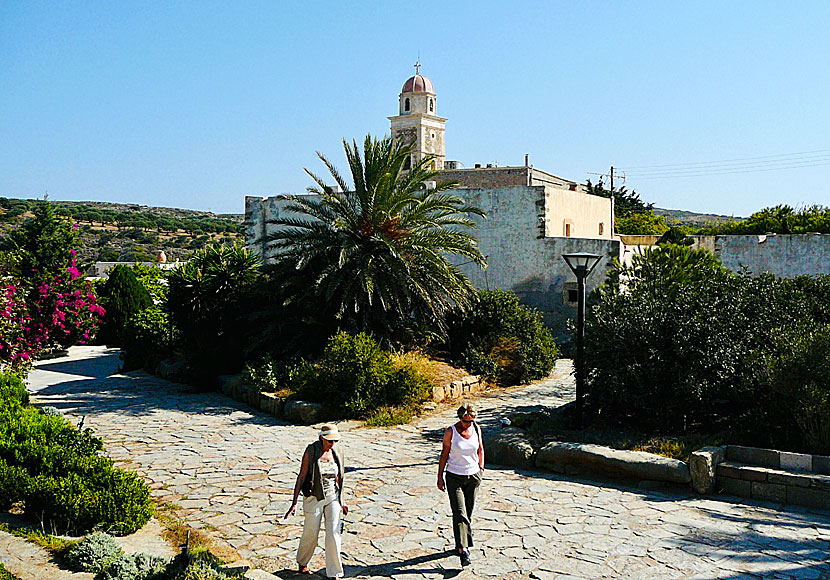 Moni Toplou ligger några kilometer öster om Dionysos Village utanför Sitia på östra Kreta
