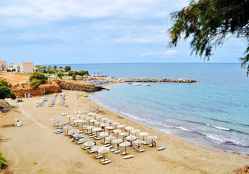 Sränder i Panormos nära Rethymnon på Kreta.