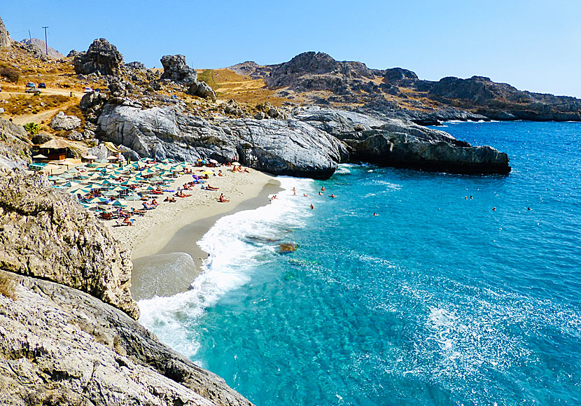 Nudiststranden Amoudaki beach. Plakias. Kreta. 