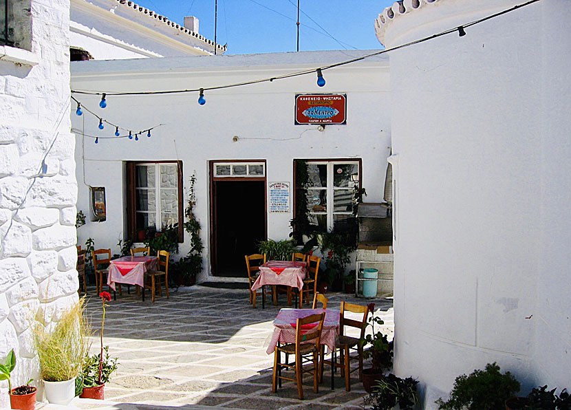 Taverna i Chora på Kythnos