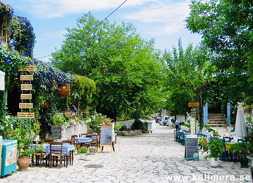 Restauranger i Agios Nikitas på Lefkas.