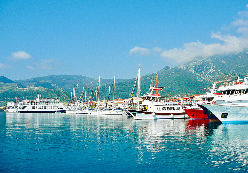 Hamnen i Nidri. Lefkas.