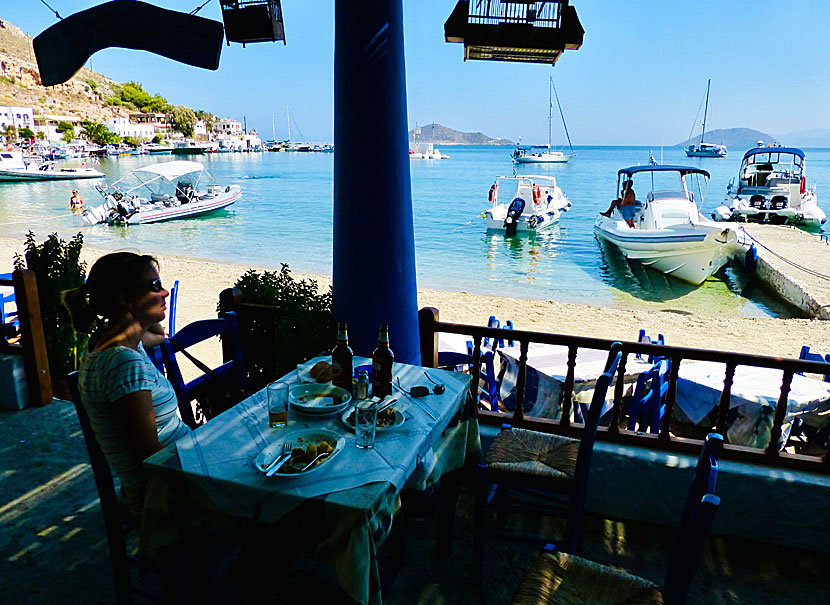 Taverna Psaropoula i Panteli på Leros.