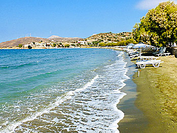 Gourna beach på Leros.