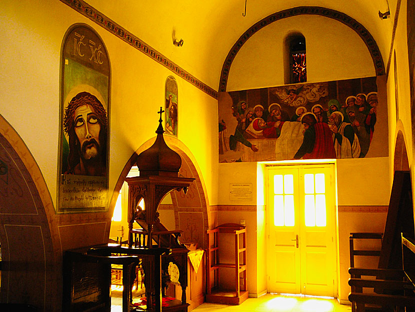 Missa inte Agia Kioura Church som ligger nära stranden Blefoutis beach på Leros.