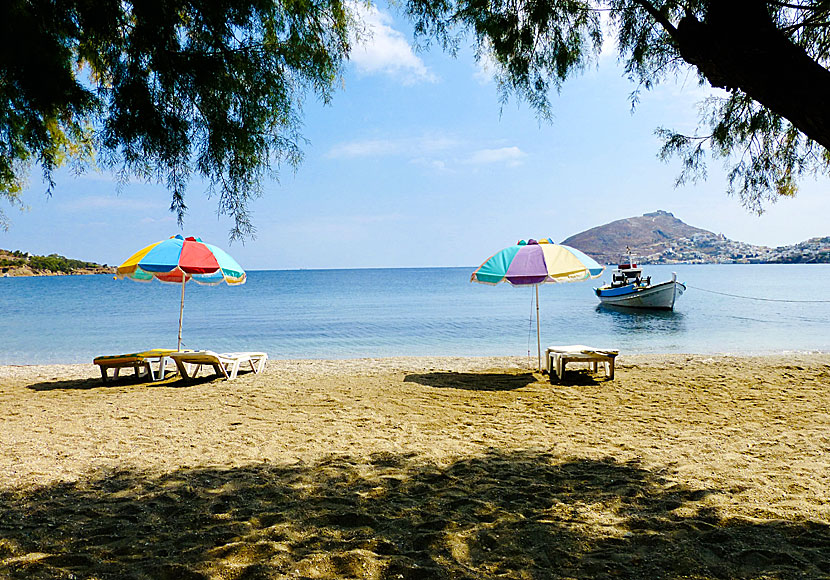 Leros bästa stränder. Alinda beach.