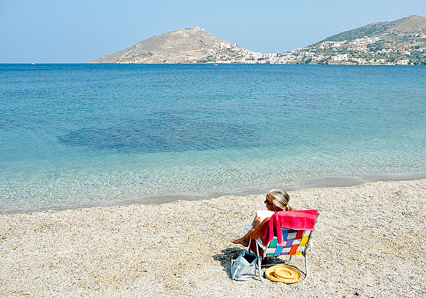 Stranden i Alinda på Leros.