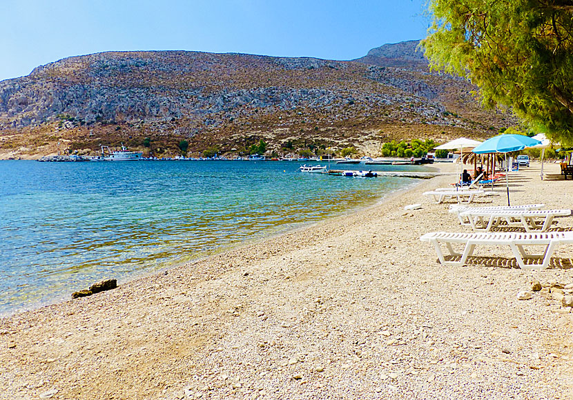 Leros bästa stränder. Xerokambos beach.