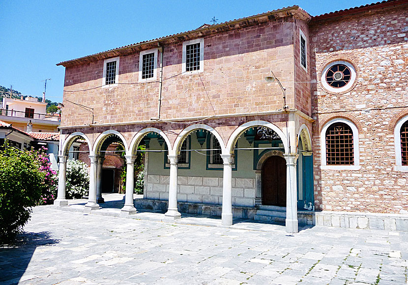 Kyrkan Panagia ti Vrefokratousa i Agiassos på Lesbos.