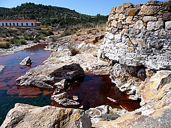 Hot Springs of Polichnitos på Lesbos.