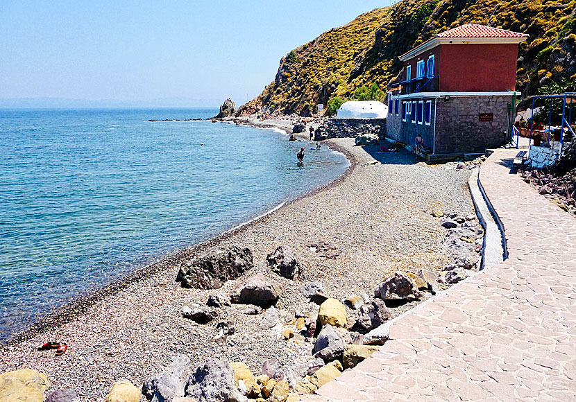 Eftalou beach och de heta källorna på Lesbos.