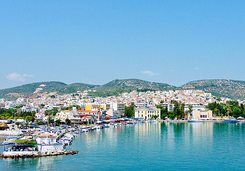 Tavernor i Mytilini på Lesbos.