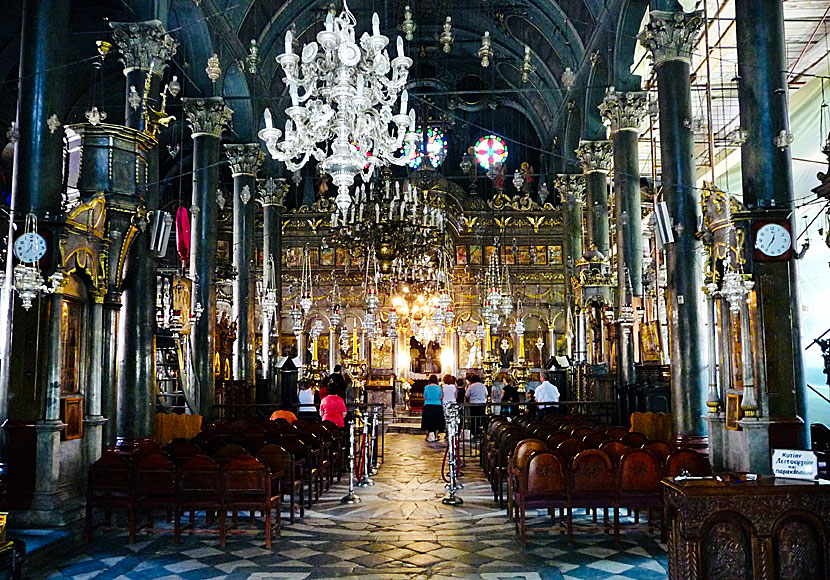 Church of Virgin Mary i Agiassos på Lesbos.