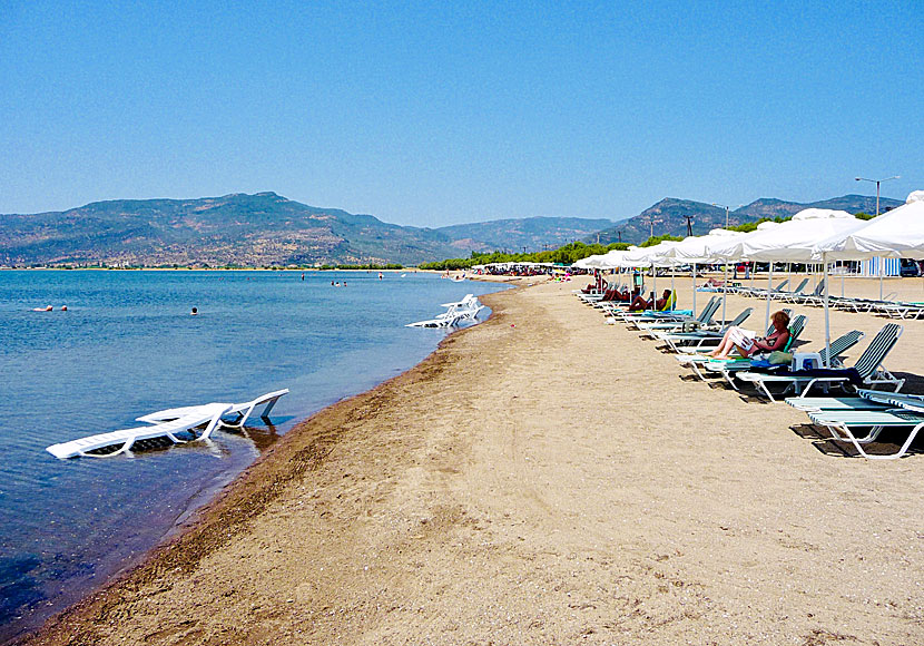 Skala Kalloni beach. Lesbos.