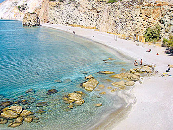 Firiplaka beach på Milos.