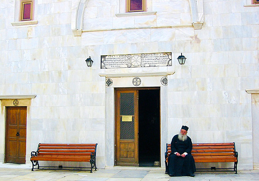 Panagia Tourliani Monastery i Ano Mera på Mykonos.