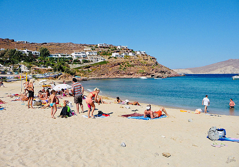 Panormos beach på Mykonos.