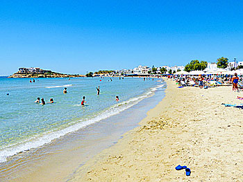 Agios Georgios beach på Naxos.