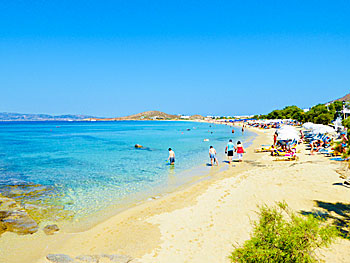 Agios Prokopios beach på Naxos.