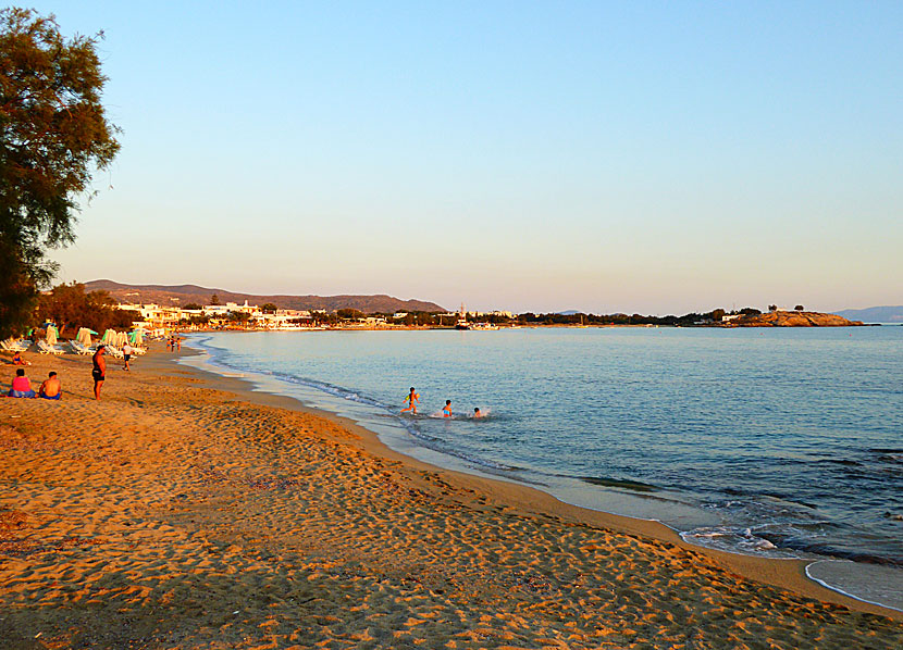 Agia Anna beach på Naxos.