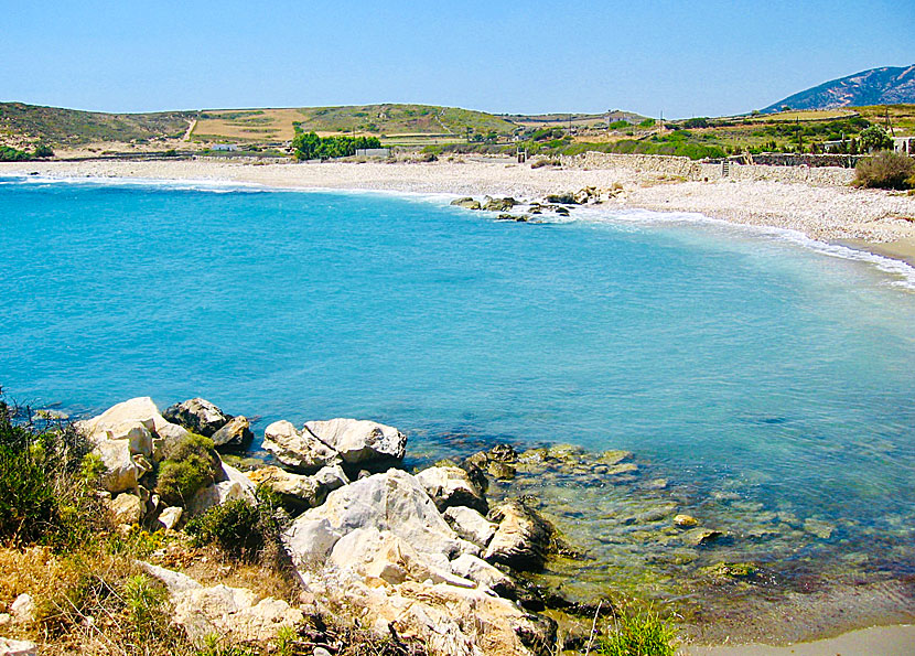 Naxos bästa stränder. Azala beach.