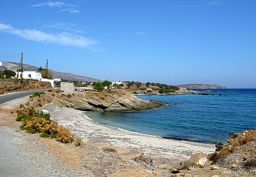 Naxos bästa stränder. Ligaridia beach.